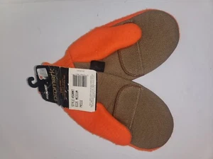 Vintage Neu mit Etikett Jagdhandschuhe/Handschuhe Fingeröffnung. Größe M. Orange.   - Bild 1 von 4