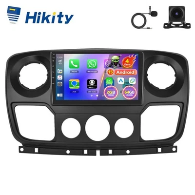 Carplay 10" Android15 Autoradio Für Opel Movano B Renault Master 3 GPS Navi WIFI - Bild 1 von 4