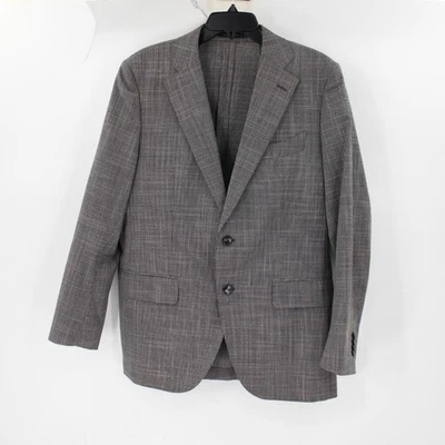 Abrigo deportivo SUITSUPPLY para hombre 40R 44" pecho La Spalla lana seda pata de gallo sin forro Foto 1 de 4