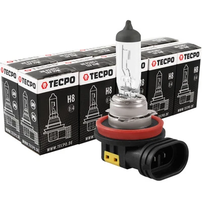 10x TECPO H8 HALOGEN GLÜHBIRNE 12V 35W AUTO-LAMPE PGJ19-1 NEBEL TAGFAHRLEUCHTE - Bild 1 von 4