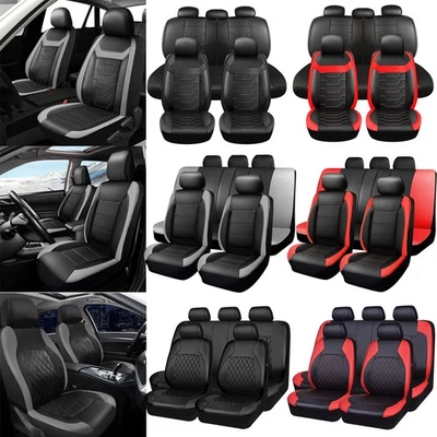 For Hyundai Elantra/Tucson/Sonata/Accent Leather Car Seat Cover Full Set Cushion Foto 1 de 4