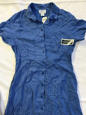 Vestido Camisa Lechera Vintage Jennifer Moore Azul L Sin Stock Años 90 Foto 1 de 4