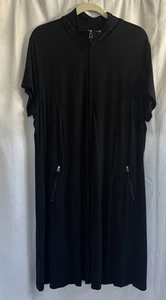 Chico’s Zenergy Stretch Etuikleid mit Reißverschluss und Taschen Gr. XL schwarz - Bild 1 von 8