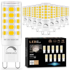 G9 LED Bulb Dimmable 4000K Natural Daylight 10 Pack, T4 G9 4W for 40 Watts Ha... - Picture 1 of 8