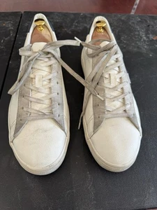 H&M Scarpe Sneakers Uomo 11.5 Bianco 10-204 Stringate Casual Basse Usate - Foto 1 di 11