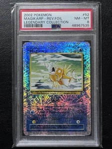 PSA 8 - Pokemon MAGIKARP 52/110 Reverse Holo - LEGENDARY COLLECTION - 2002 - Picture 1 of 4