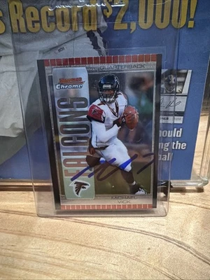 2005 Bowman Chrome Michael Vick #4 Sign/auto Very Nice!!! - Image 1 of 2
