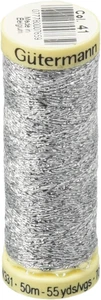 Metallic Effect Nylon/Polyester Thread, 50M/55 Yd, Silver - Picture 1 of 1