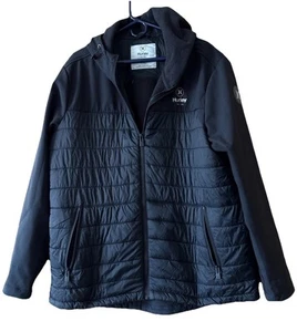 Hurley Men's Size XXL Black Hooded Wind Resistant Jacket - Picture 1 of 6