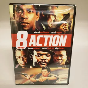 8-Movie Action Pack, Vol. 8 (DVD, 2013, 2-Disc Set) Denzel Washington - Picture 1 of 4