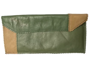 Vintage soft collar case Soft leather with cloth lining Art Deco travel pouch eL - Picture 1 of 4