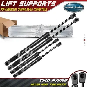 4x Hood+Trunk Tailgate Lift Supports for Chevrolet Camaro 1997-2002 Convertible - Picture 1 of 8
