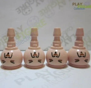 PLAYMOBIL PLAYFIGURE SAMURAI HEADS LOT OF 4 - Picture 1 of 2