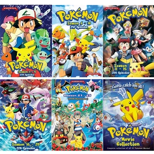 POKEMON SERIES (Season 1 - 25) USA English Version + 21 Movies DVD All Region - Picture 1 of 8