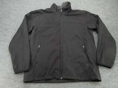 Chaqueta Champion Para Hombre XL Negra Forrada de Vellón Cremallera Completa Exterior Informal Cortavientos Foto 1 de 4