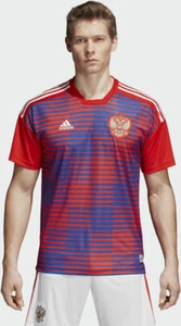 CAMISETA DE HOMBRE ADIDAS FÚTBOL RUSIA HOME ANTES DEL PARTIDO ROJA TALLA M, L, XL - Imagen 1 de 6