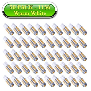 50 PACK T-10 13SMD Warm White RV Camper Interior LED Light Bulbs 10-30V 190LM - Picture 1 of 12