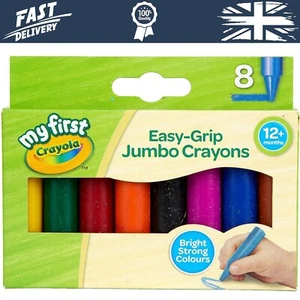 Crayola MyFirst Jumbo Crayones Colores Surtidos Fácil Agarre Multicolor Paquete De 8 - Imagen 1 de 4