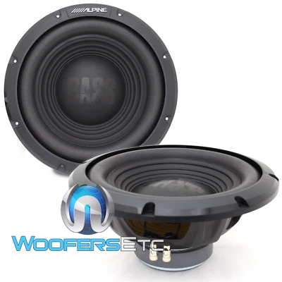 2 ALPINE W10S4 10" SUBWOOFERS 750W 4-OHM REFORZADOS ALTAVOCES BAJOS COCHE NUEVOS Foto 1 de 4