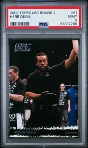 Herb Dean (Referee) 2009 Topps UFC Round 1 #91 Rookie PSA 9 - Picture 1 of 2