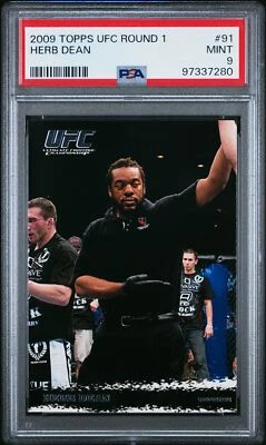 Herb Dean (Referee) 2009 Topps UFC Round 1 #91 Rookie PSA 9 - Image 1 of 2