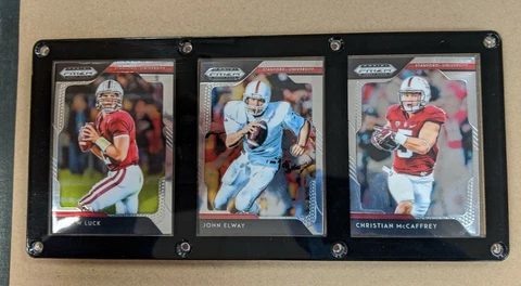 STANFORD CARDINAL 3 CARD PLAQUE ANDREW LUCK JOHN ELWAY CHRISTIAN MCCAFFREY Cover