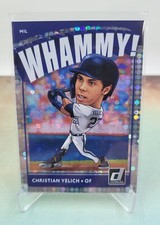 CHRISTIAN YELICH 2021 Panini Donruss Whammy Case Hit SP Milwaukee Brewers 
