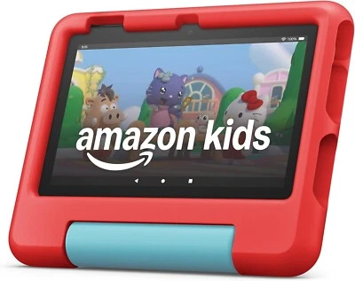 Amazon Fire 7 Kids tablet Senza pubblicità, batteria da 10 ore, 16 GB - Rosso - Immagine 1 di 4