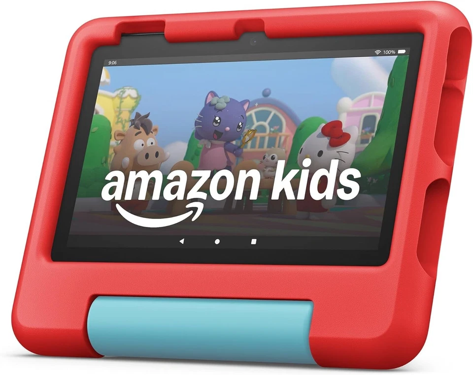 Amazon Fire 7 Kids tablet Senza pubblicità, batteria da 10 ore, 16 GB - Rosso - Immagine 1 di 4