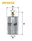 Fuel Filter fits MERCEDES 260 S124, W124 2.6 85 to 86 M103.940 Wix 0014775901