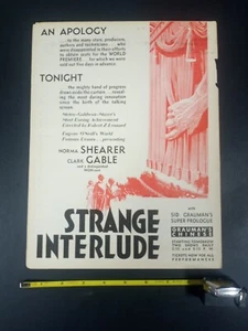 Hollywood Reporter 7 15 1932 Strange Interlude Premiere Norma Shearer Loew's Mgm - Picture 1 of 3
