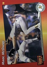 1992 Leaf Triple Play Mark McGwire Oakland Athletics #262 NMMT
