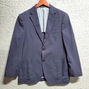 IBIZA Carini Wool Sport Coat Men's 36S Blue 2-Button Blazer - Picture 1 of 11