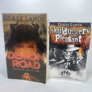 2 Lot Derek Landy- Skulduggery Pleasant & Demon Road Medium Paperbacks - Picture 1 of 11