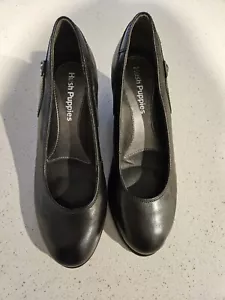 LADIES BLACK *HUSH PUPPIES SHOES *SIZE 6*AS NEW*VERY GOOD CONDITION - Picture 1 of 6