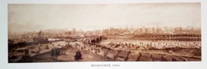 1906 MELBOURNE PRINT- THANKS FOR THE MEMORY 100 CM X 35 CM READY TO FRAME - Imagen 1 de 1