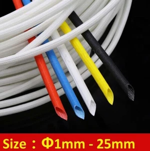 Φ1mm -25mm Heat Resistant Sleeving Cable Wire High Temperature Sleeve 4 Colors - Picture 1 of 5