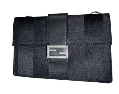 Fendi Baguette Convertible Pouch Pequin Nylon (CSC048026) - Image 1 of 4