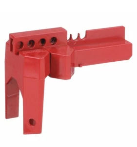 Master Lock Adjustable Ball Valve Lockout - Clamp On - For 1/4 Turn Handles - - Picture 1 of 4