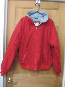 St. John's Bay Mens Red Zip Up Coat LT Large Tall 42-44 EUC - Picture 1 of 2