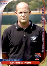 2004 Pulaski Blue Jays Choice #39 Matthew Nein Salisbury Maryland Baseball Card