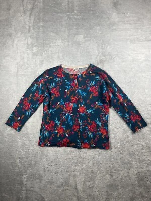 Suéter Granate Hill Mujer Cárdigan Mediano Lana Merino Floral Madura Oficina Foto 1 de 4