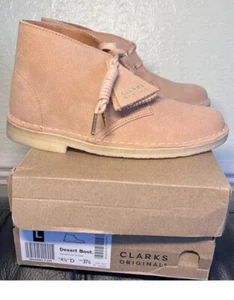 Clarks Originals Desert Boots Suede Sandstone Ankle Boots UK 4.5 D EU 37.5 - Picture 1 of 14