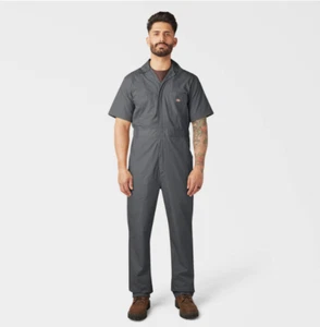 Dickies Mens Short Sleeve Coveralls Work Wear Uniform XL Regular- 33999 - New - Picture 1 of 3