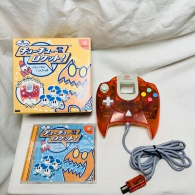 SEGA Dreamcast Chu Chu Rocket Orange Controller Set Box Puzzle Game Japan Import - Image 1 of 4