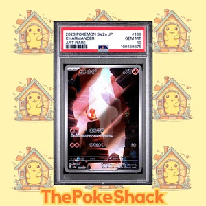 🔥 Charmander 168/165 PSA 10 151 SV2a Arte Raro Pokémon Japonés AR✨ - Imagen 1 de 2