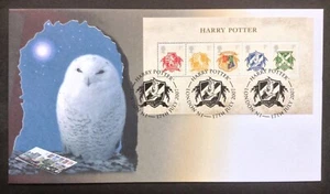 GB QEII Buckingham 2007 Harry Potter M/Hoja en portada del primer día, Ravenclaw S/H/S - Imagen 1 de 2