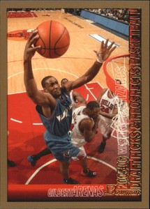 2005-06 Bowman Gold Washington Wizards Basketball Card #102 Gilbert Arenas