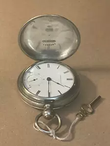 1872 American Watch Company key wind watch with key. Only 27 left in census - Picture 1 of 7