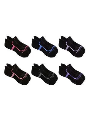Fruit of the Loom Women's CoolZone Cotton Cushion No Show Tab Socks, 6 Pack - Image 1 of 3